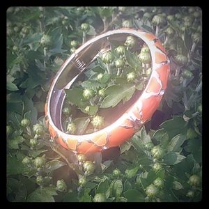 Orange cuff bracelet
